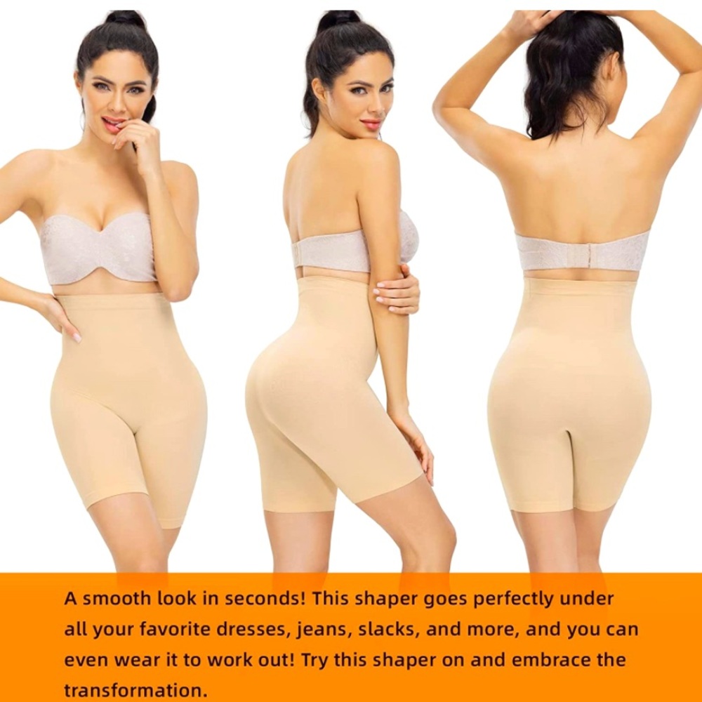 NEW HIGH WAISTED SHORT BODY SHAPER, XL/XXL
